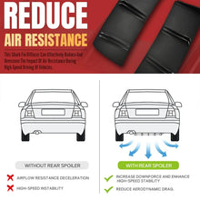 Load image into Gallery viewer, For Audi A3 A4 A5 A6 S3 Black Car Rear Diffuser Bumper Splitter Spoiler Lip Fins