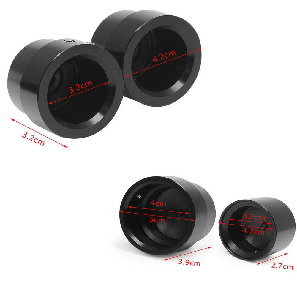 For Harley Sportster XL883 Dyna Touring V-Rod Front & Rear Axle Nut Cover Caps S