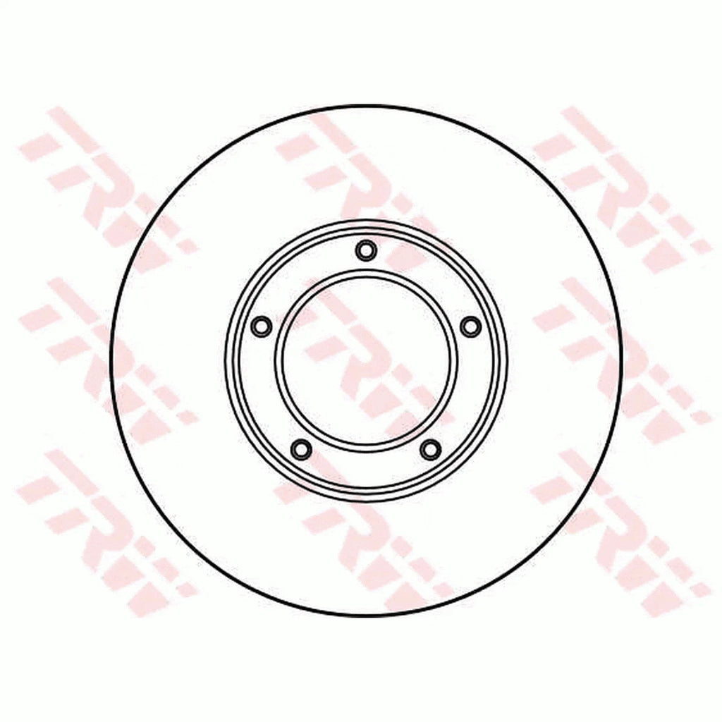 TRW Brake Rotor 257mm Front DF1927S