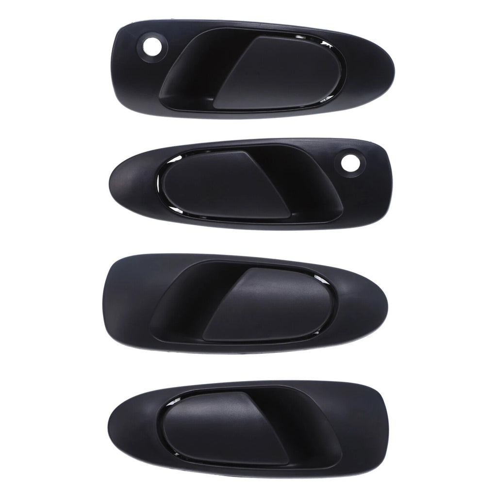 4pc FRONT& REAR LH + RH Door Handle Outer Black for Honda Civic EG EH 91-95