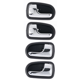 4pc Front Rear Left & Right Inner Door Handle Chrome For Ford Courier Laser 323