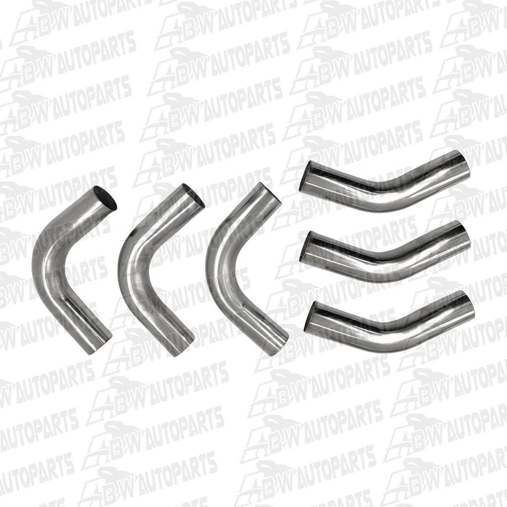 2.5"Inch Mandrel Bends Exhaust Pipe Mild Steel (Kit of 6) - 3 X 45 & 3 X 90 Deg
