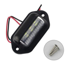 Load image into Gallery viewer, Pair 6 LED License Number Plate Light Lamps for Truck SUV Trailer Lorry 12/24V S