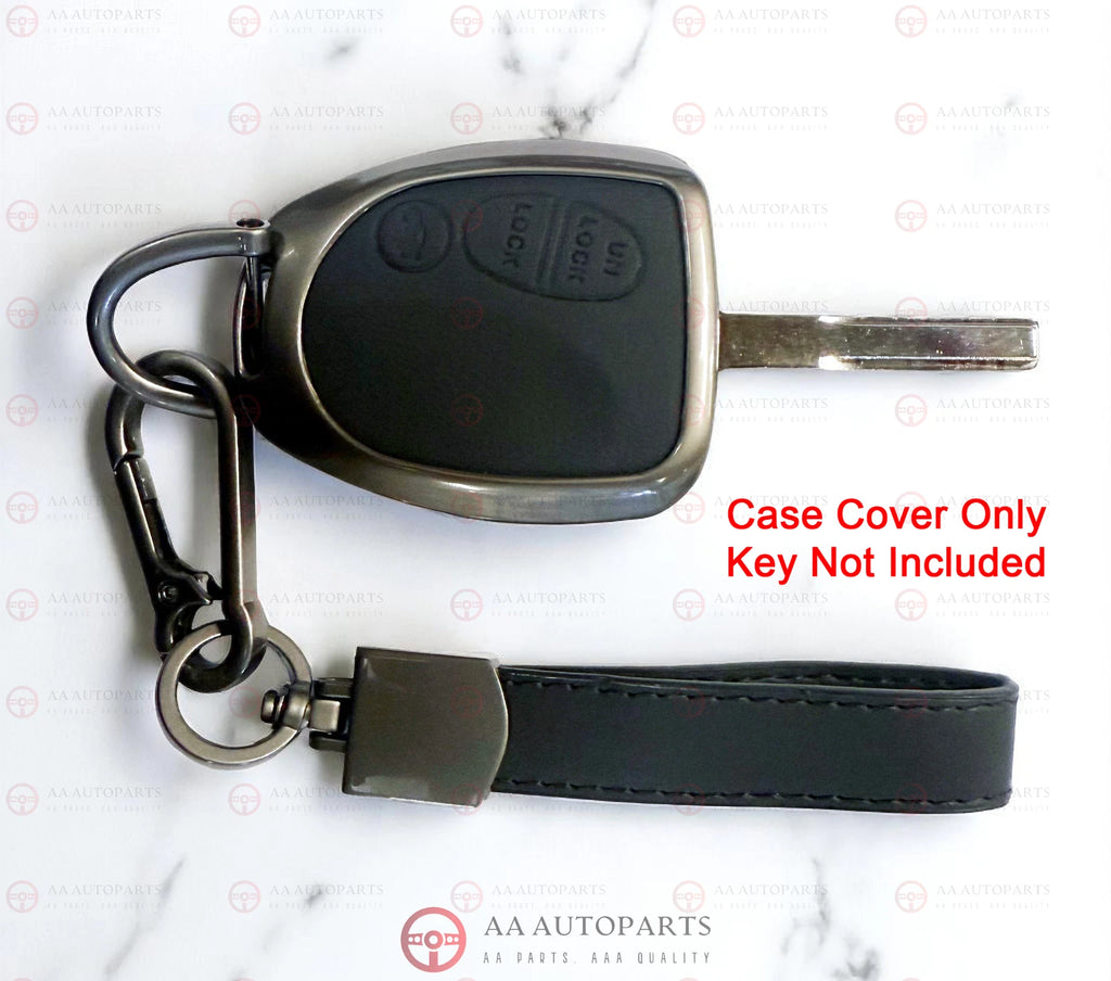 Black Leather & Metal Key Cover Case Holden Commodore VT VX VY VZ WH WK 3 Button