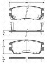 Load image into Gallery viewer, Full Set Front + Rear Brake Pads Disc Rotors for Mitsubishi Pajero NJ 95-00 GLS