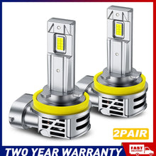 Load image into Gallery viewer, 4PCS AUXITO H11 LED Headlight Globes Low Beam Kit 6500K H11 H8 Bulbs Plug&amp;Play