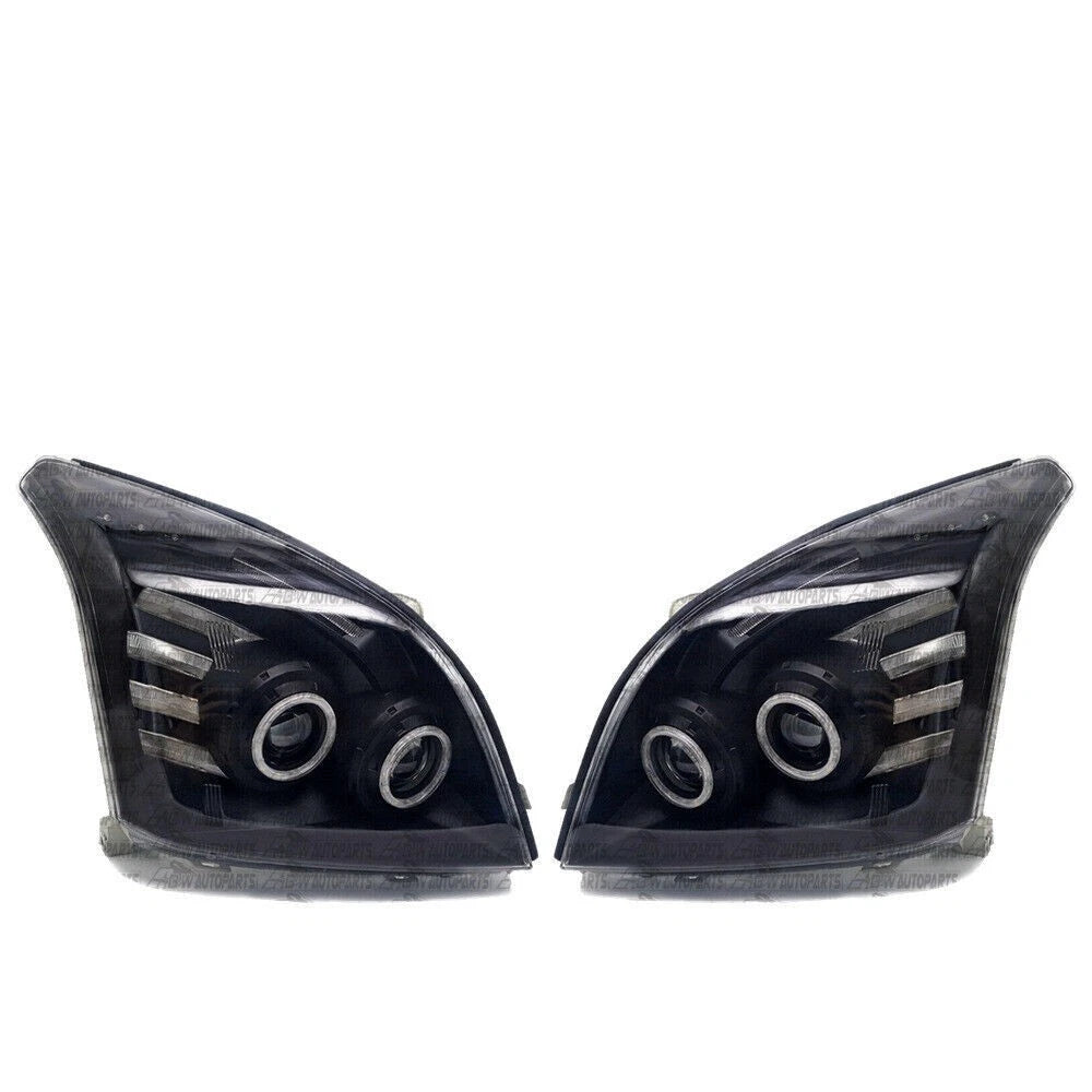 NEW For Toyota Prado 120 Series 02-09 LED Headlights Pair Front Lamp Angel Eye