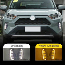 Load image into Gallery viewer, LED Day Running Light Fog Lamp For Toyota for RAV4 2019-21 W/ Amber Turn Signal