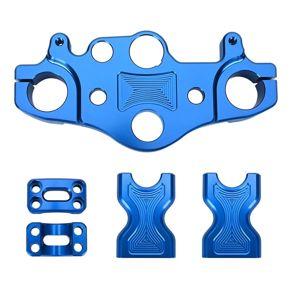 For Honda CRF110F CRF125F 2019+Billet Top Triple Clamp With Bar Mount Kit Blue S