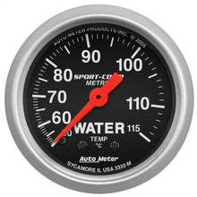 Load image into Gallery viewer, Autometer Sport-Comp 2-1/16in Water Temp Gauge 50-115C Mechanical AU3332-M