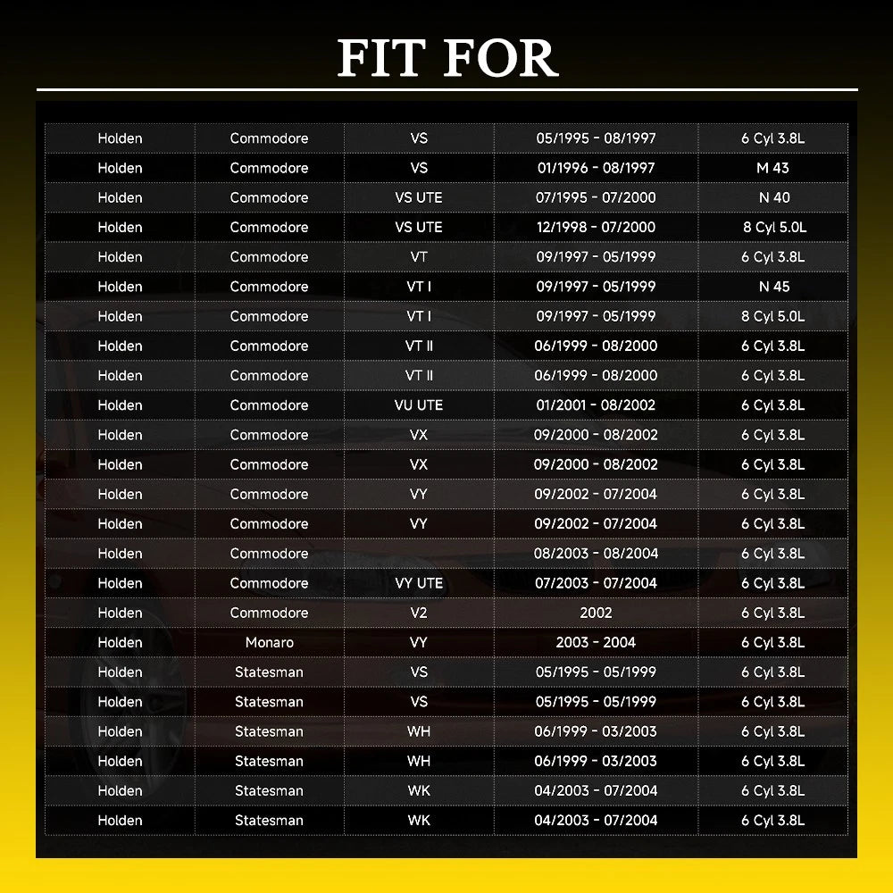 Mass Air Flow Sensor for Holden Commodore VS VT VX VY Statesman WH V6 3.8L MAF