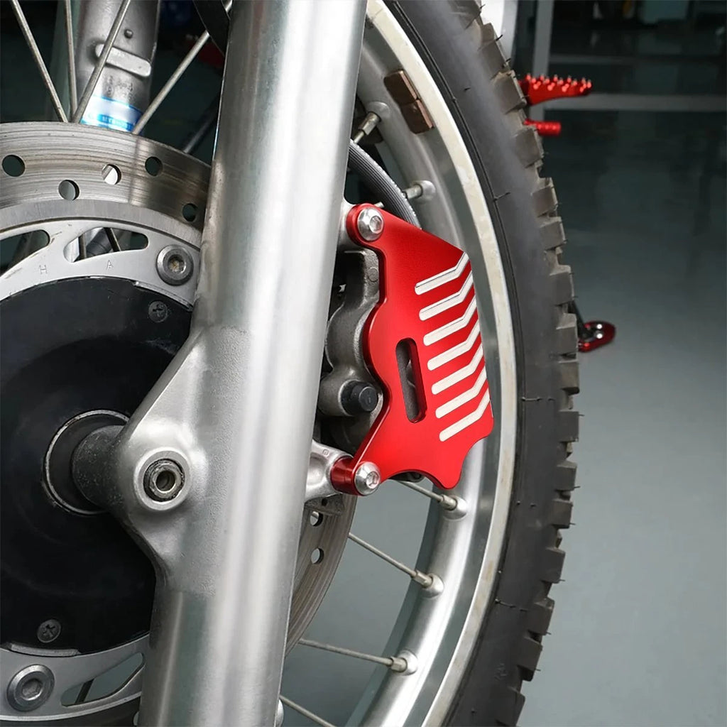 Red CNC Front Brake Caliper Guard Cover Protector For Honda XR650L 1993-2023 ST