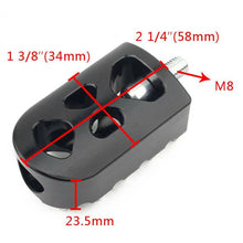 Load image into Gallery viewer, Black Shifter Peg Foot Pegs MX Style Footrest for Harley Sportster DynaTouring