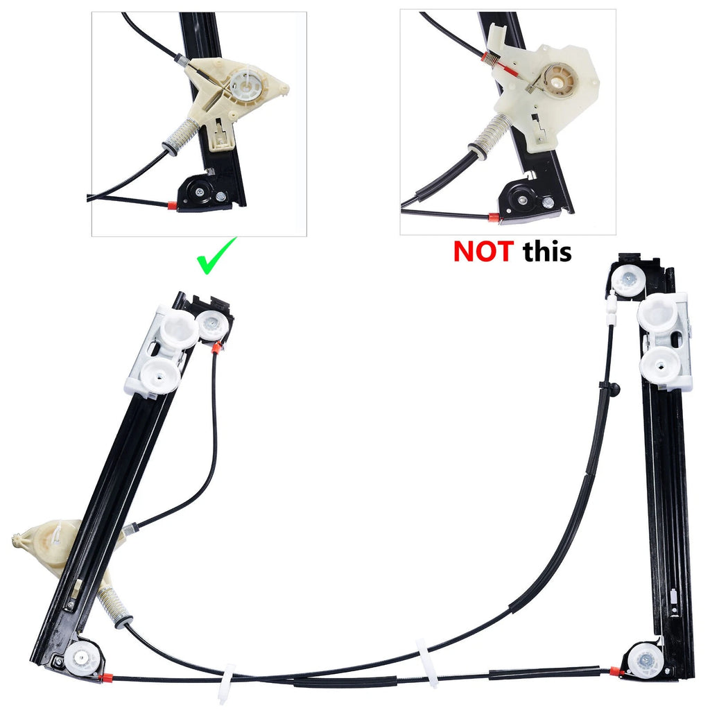 Front Right Window Regulator W/o Motor for Mini Cooper S R52 R53 2005 - 2007