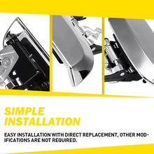 Load image into Gallery viewer, 4x For Pathfinder R51 2005-13 Chrome 82606EA502 Rear Right Outer DoorHandle
