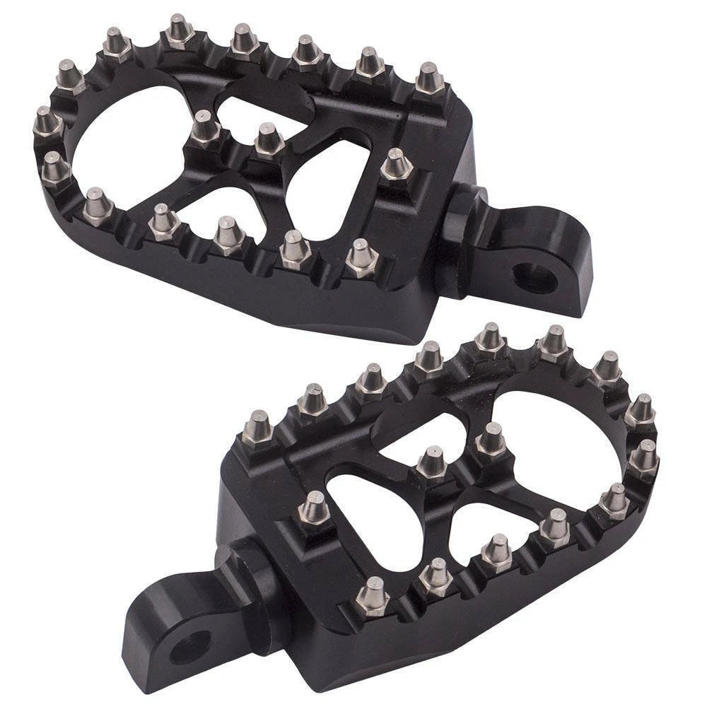 Black Shifter Peg Foot Pegs MX Style Footrest for Harley Sportster DynaTouring