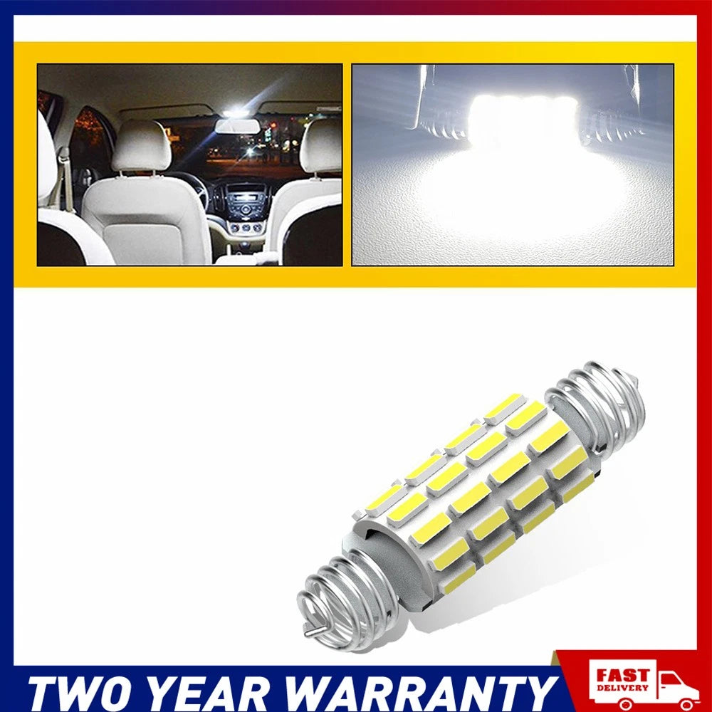 2/4/8pcs Festoon 42MM 39MM 4014 LED White Interior Dome Reading Light Bulb NEWA