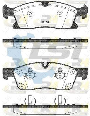 Front Brake Pads and CROSS DRILLED Disc Rotors set for MB ML350 12-15 W166