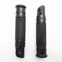 Load image into Gallery viewer, Black Aluminum Foot Pegs Footrest for Harley Touring Sportster Dyna Softail ST