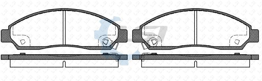 Front Bendix 4WD Brake Pads and Disc Rotors for Holden RODEO RA 3.5 V6 03-05