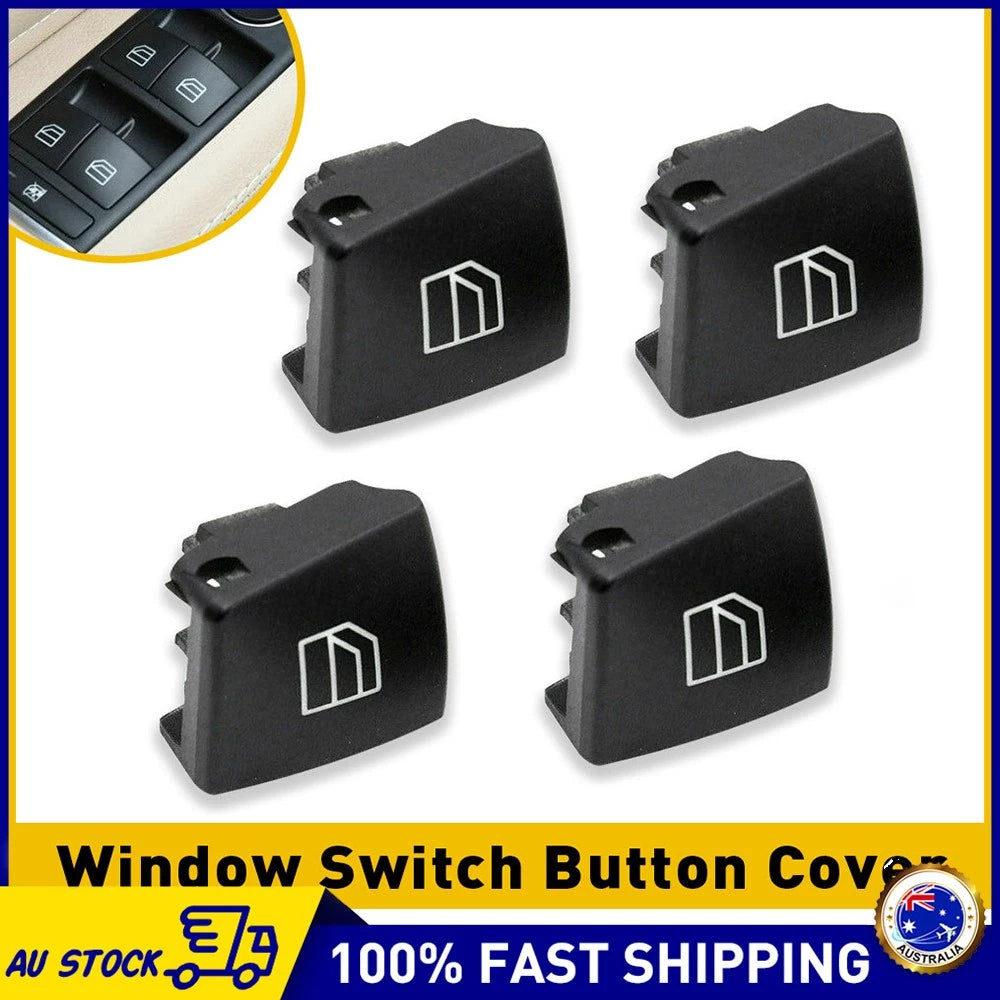 4X For Mercedes-Benz W204 E-Class W166 Master Window Switch Button Cover Cap