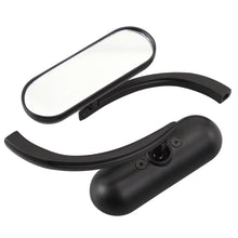 Load image into Gallery viewer, Black Motorcycle Mini Oval Rearview Mirrors for Harley Sportster Dyna Softail ST