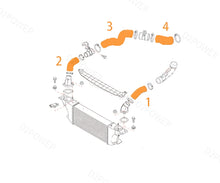 Load image into Gallery viewer, Upgraded Silicone Intercooler piping kit For Nissan Navara D40 550 V6 3.0L V9X