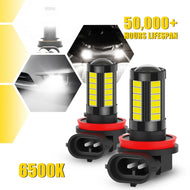 H8 H9 H11 LED Headlight Bulbs 6500K 30W 1000lm IP68 Fanless CANbus (Pair)