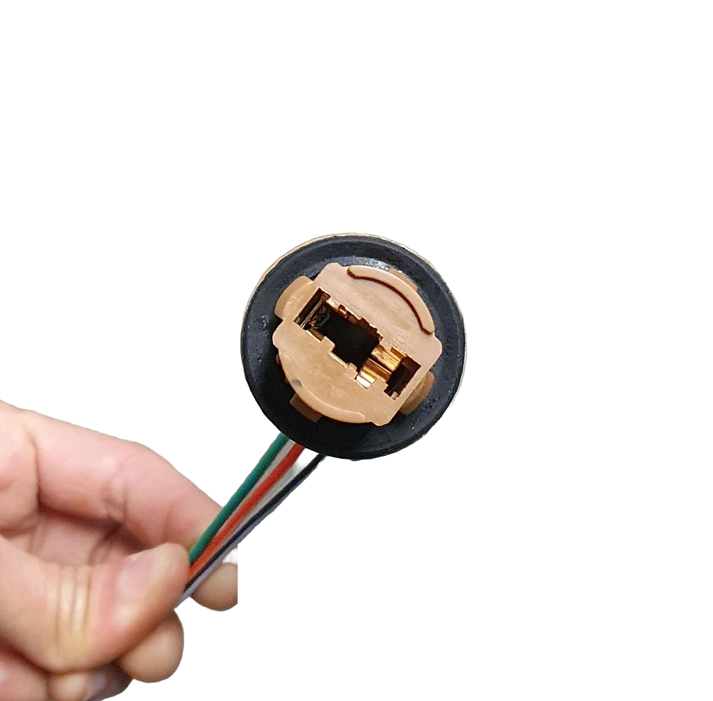 T20 7443 Dual Filament Wedge Car Stop Light Blub Globe Socket Connector x 2pc