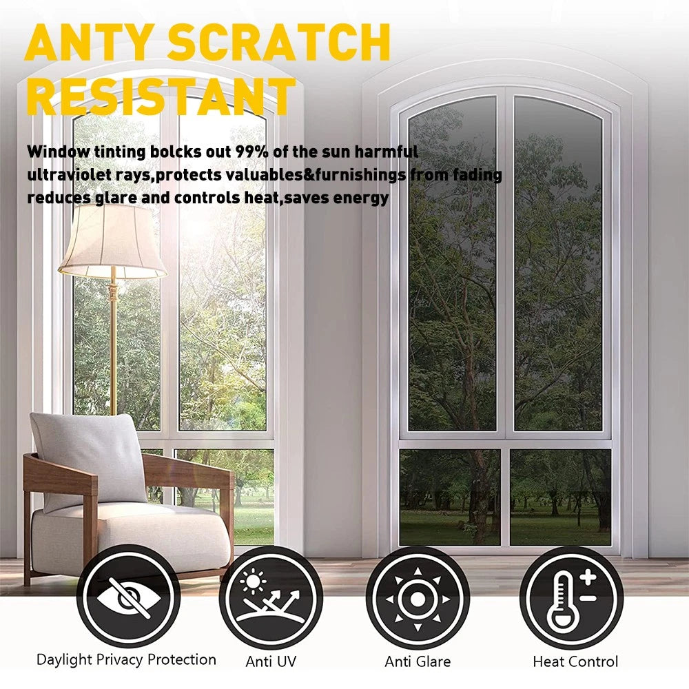 Uncut Window Tint 35% VLT Film Heat Block Reduce Shade Car Home Office Silver AU