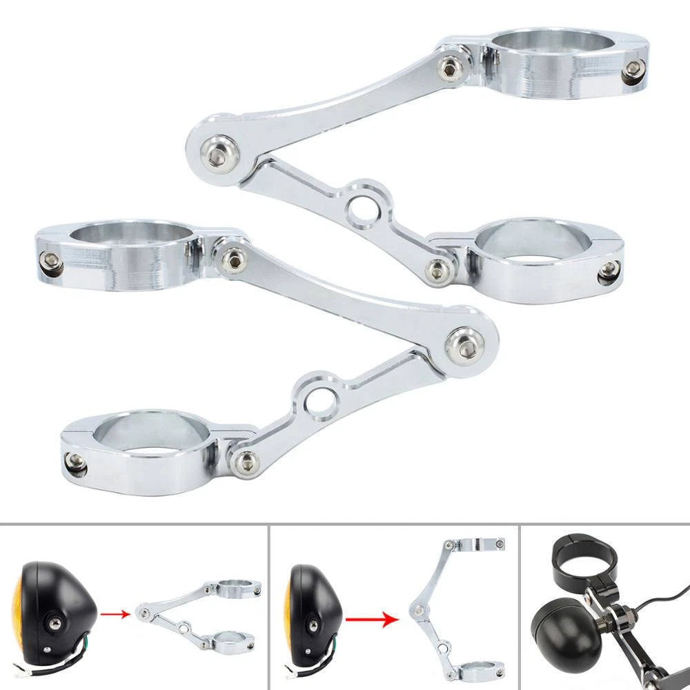 39-41mm Motorcycle Headlight Bracket Mount Clamp CNC Fork Tube Holder For Harley