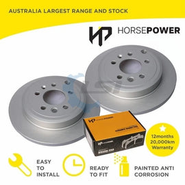 Rear Brake Pads and Disc Rotors Set for Ford FALCON BA C5 Caliper 2002