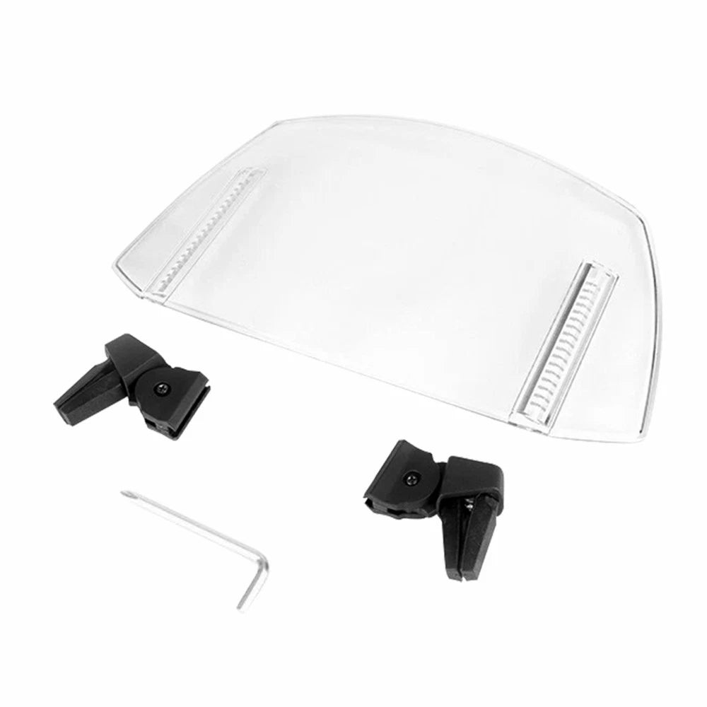 Motorcycle Windshield Motorbike Clip On Windscreen Deflector Extension Spoiler