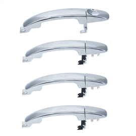 4pc Front + Rear LH & RH Outer Door Handle Chrome for Ford Ranger PX 11-22 BT50