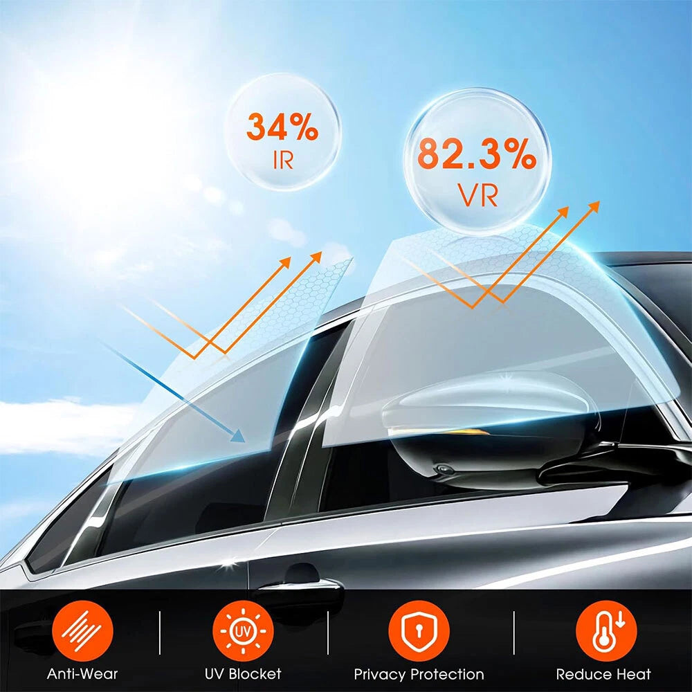 Ceramic Window Tint for Cars: 5%, 15%, 20%, 30%, 35% Black Silver 50CM 3M AU A