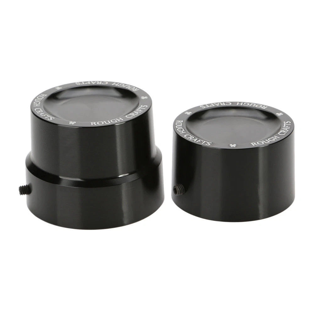 2pcs Black Rear Axle Cover Cap Nut for Harley Dyna Softail Electra Street Glide