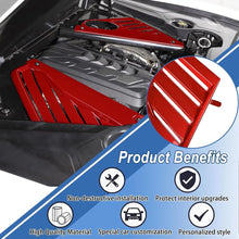 Load image into Gallery viewer, Red ABS Engine Bay Panel Cover for Chevrolet Corvette C8 Stingray 2020-2024 ST