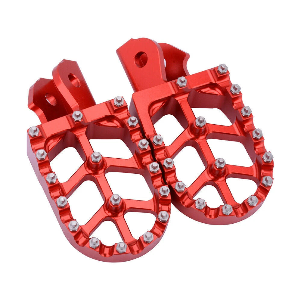 Red MX Wide Fat Footpegs Foot Pegs For Surron Sur-Ron Light Bee X Electric Bike