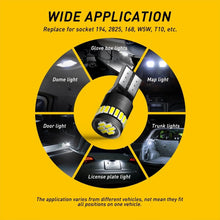 Load image into Gallery viewer, Canbus T10 White 194 168 W5W LED Car Side Wedge Parker Light Globe Bulbs 12V 10x