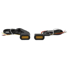 Load image into Gallery viewer, 2X Black LED Turn Signal Indicator Running Light Fit For Harley Touring Softail