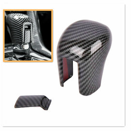 ABS Carbon Fiber Style Gear Shift Knob Cover Trim For Honda Civic 10th 16-20 ST