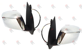 *NEW* DOOR MIRROR (ELECTRIC CHROME) for NISSAN NAVARA D40 5/2005 - 2015 PAIR