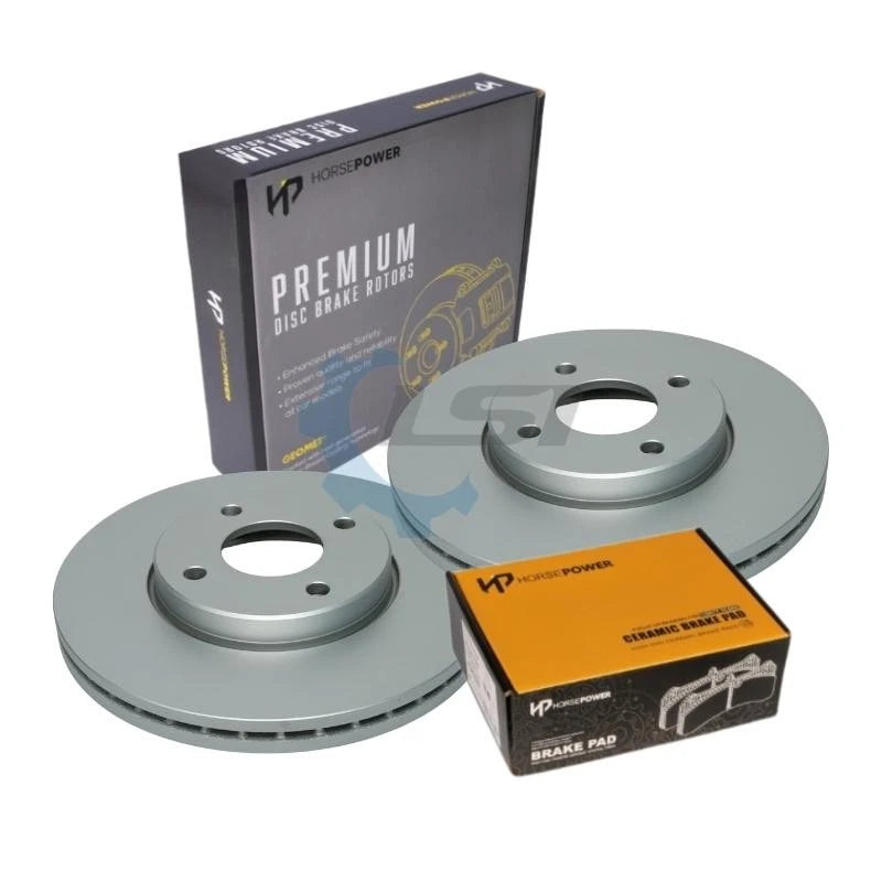 Front Brake Pads and Disc Rotors for Ford FIESTA WQ 2.0L XR4 2007-09