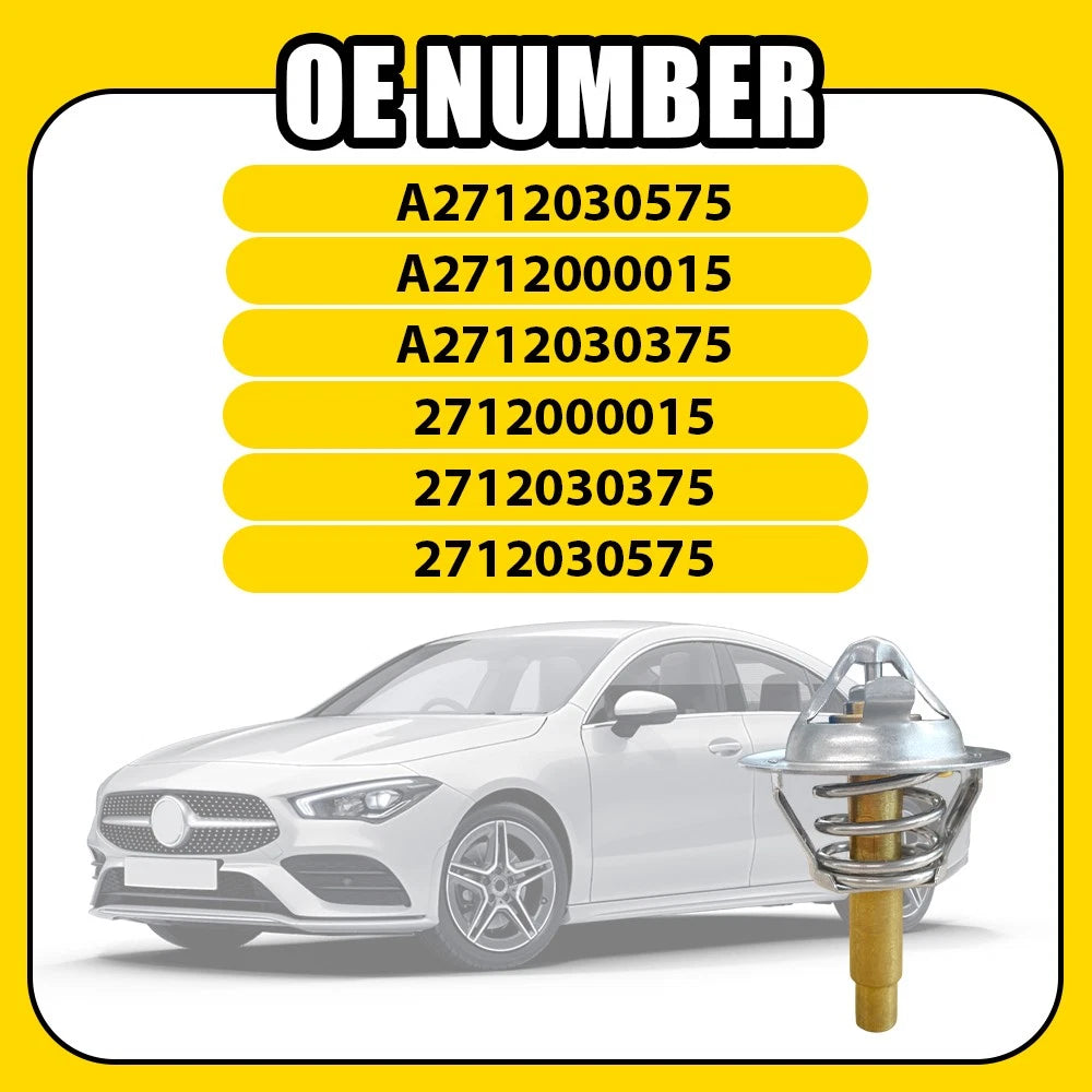 for Mercedes W203 W204 W211 CL203 R171 2002-14 Thermostat with Seal 2712030575