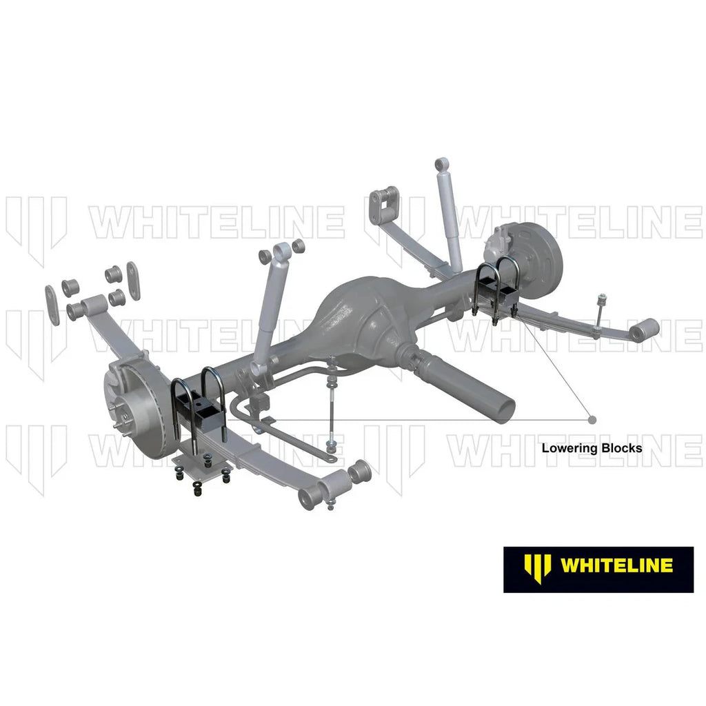 Whiteline KLB106-10 Rear Lowering Block- Kit 1" fits Ford Falcon 1994-2008
