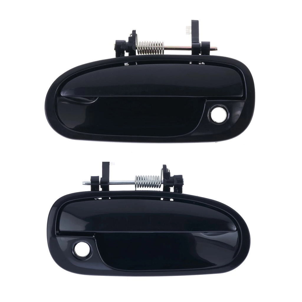 2pc Front Left & Right Outer Door Handle Black For Honda Civic EK 1995-01