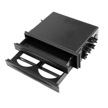 Load image into Gallery viewer, Universal Car Dash Double Din Radio Pocket Kit w/ Cup Holder Storage Box Black