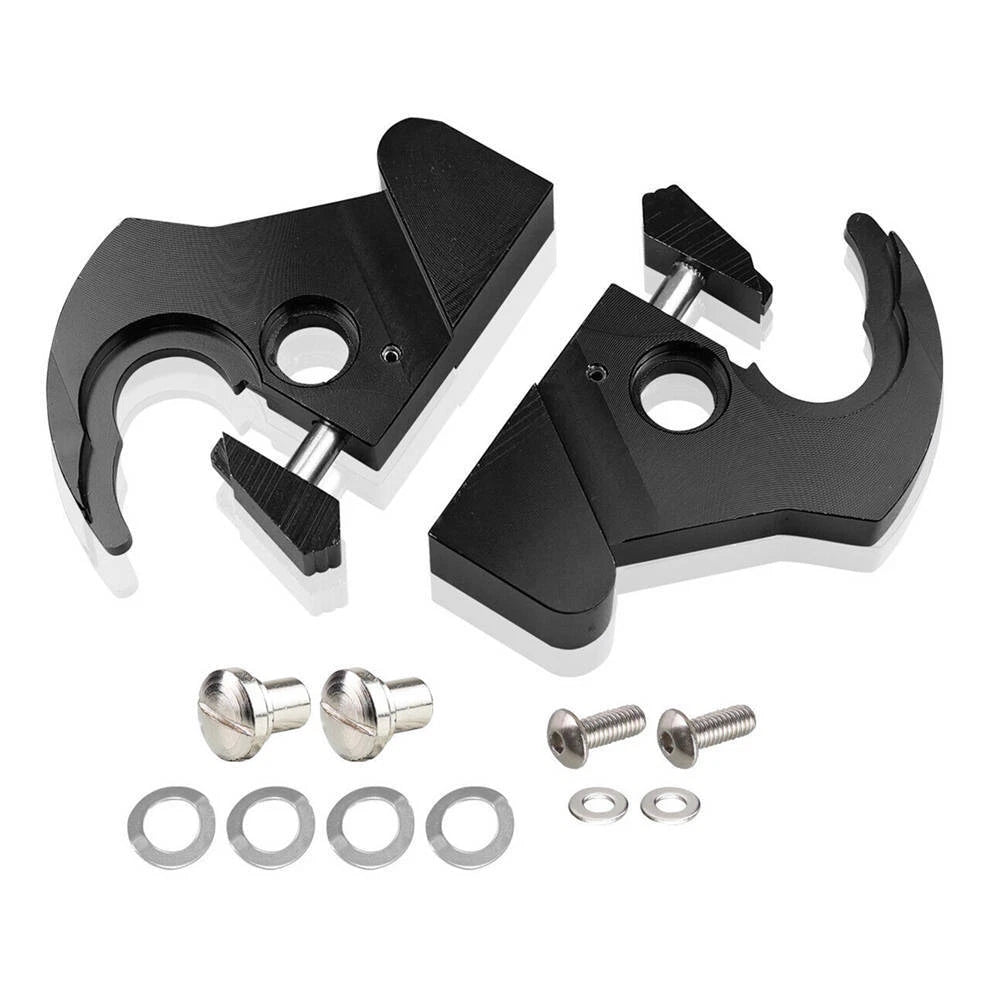 DETACHABLE SISSY BAR LUGGAGE RACK LATCH CLIP KIT SET MOUNT FOR HARLEY TOURING 86