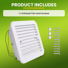 Load image into Gallery viewer, 12V RV Caravan Motorhome Side Air Trailer Vent Ventilation Cooling Exhaust Fan