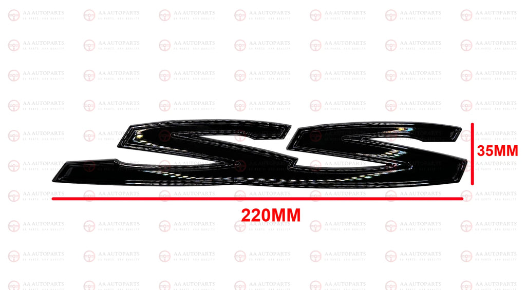Gloss Black Side Rear SS SSV Set Badge Emblem Holden Commodore VE VF SS 3PCS